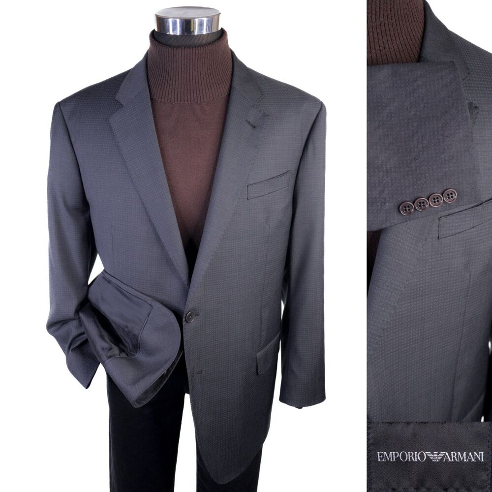 Emporio Armani G Line Blazer IT 60R / 50R SLIM Sport Coat Wool 2-Button Jacket